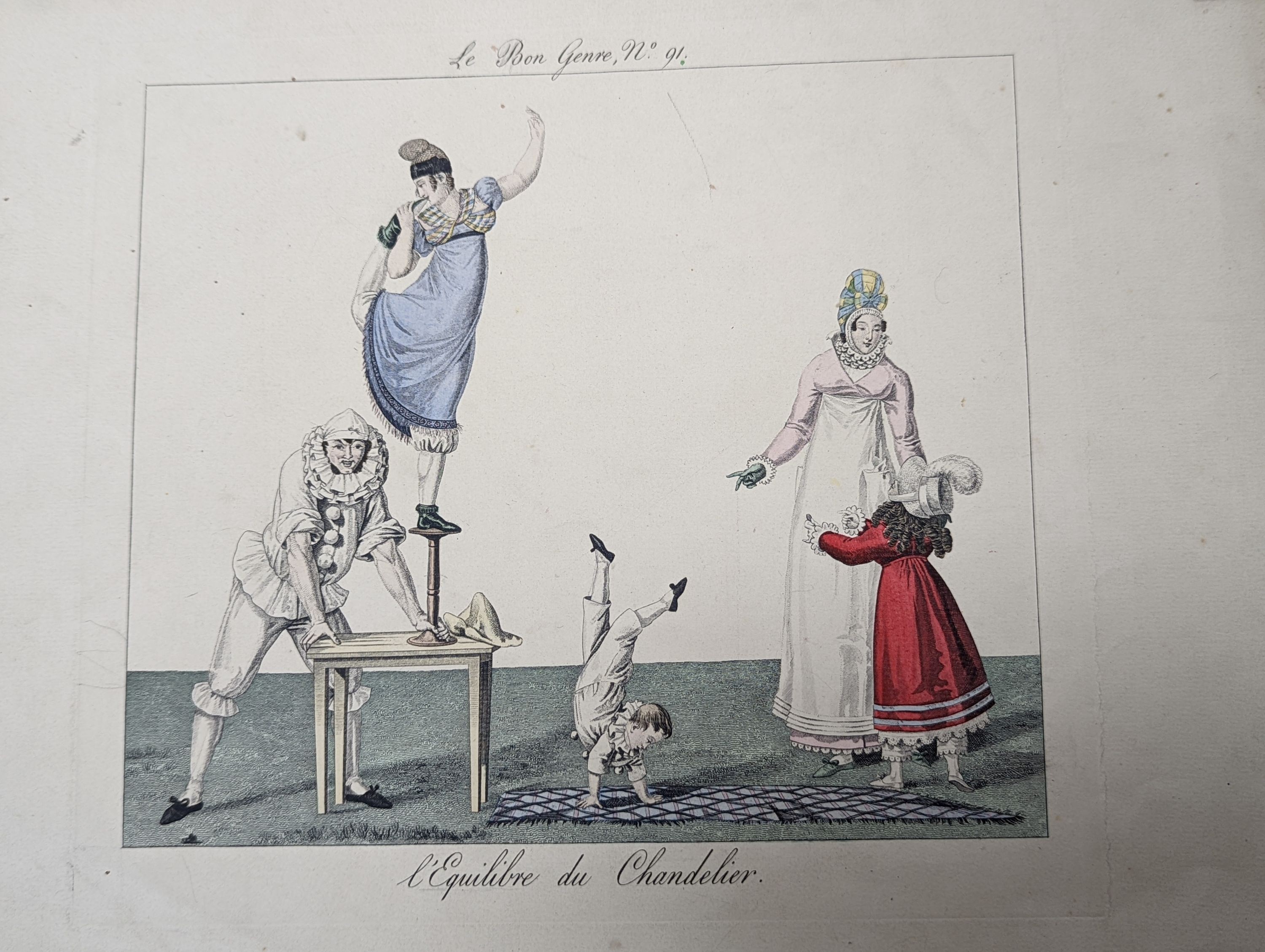 A folio of assorted antique prints